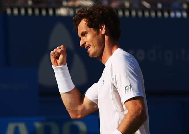 Andy Murray battled past Gilles Muller at Queen's Club. Picture: Getty