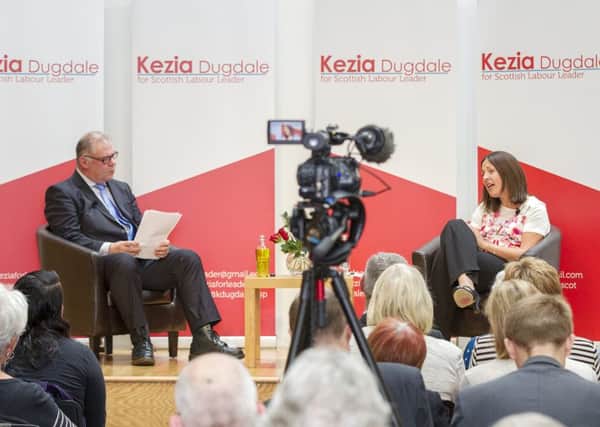 Kezia Dugdale launches her campaign to replace Jim Murphy as Scottish Labour leader. Picture: MalcolmMcCurrach/nwimages.co.uk
