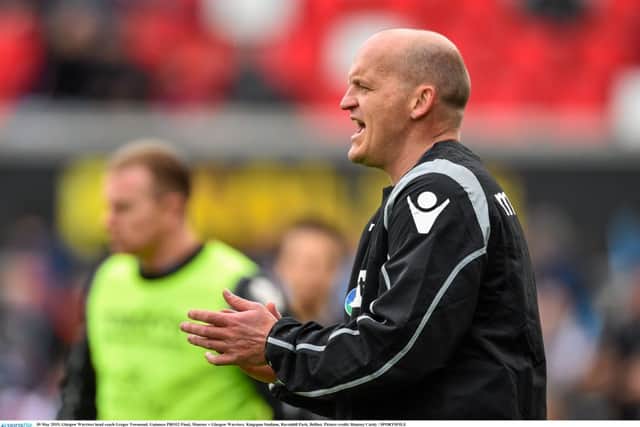 Glasgow Warriors head coach Gregor Townsend