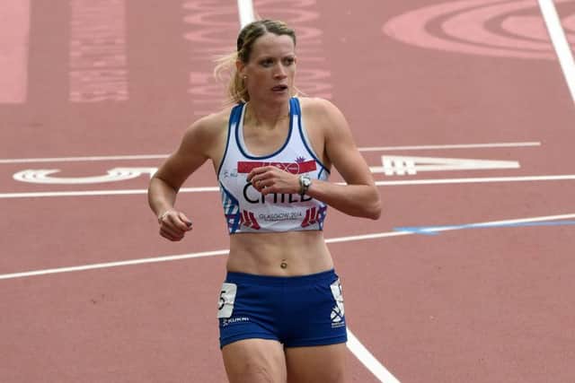 Eilidh Child won the 400m hurdles. Picture: Lisa Ferguson