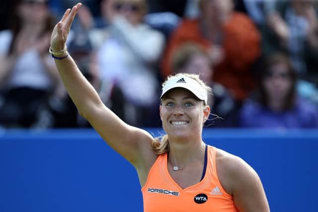 Kerber held serve to recover from 5-6 down in the decider, and in the tiebreaker took her chance of a mini-break on the ninth point. Picture: Getty