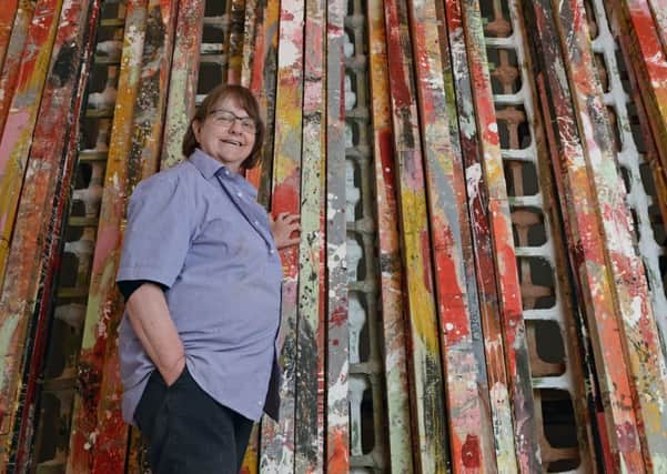 Phyllida Barlow at the Fruitmarket Gallery. Picture: Neil Hanna