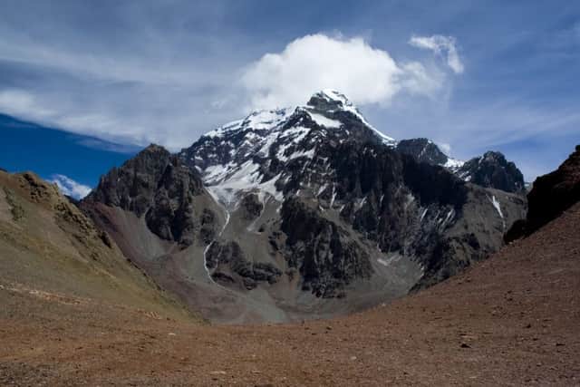Aconcagua, the highest mountain outside of Asia