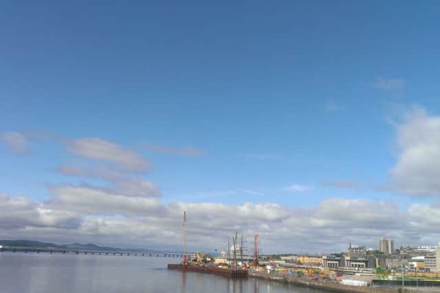The new dam from a distance on the Tay Bridge. Picture: Contributed