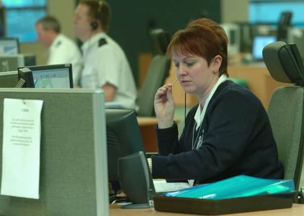 The call-handler pictured at Bilston Glen, Midlothian, responded promptly but there are problems with staffing. Picture: Toby Williams