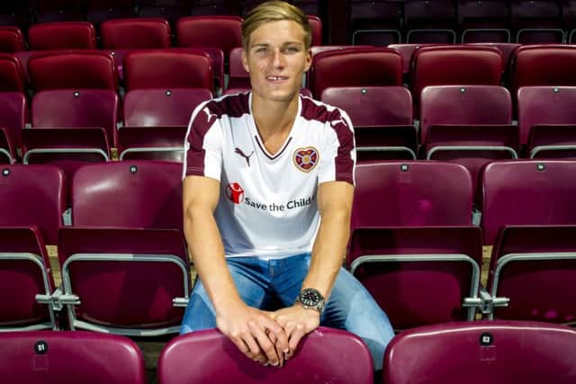 Gavin Reilly finally completed his protracted move to Hearts from Queen of the South after compensation was agreed. Picture: SNS Group