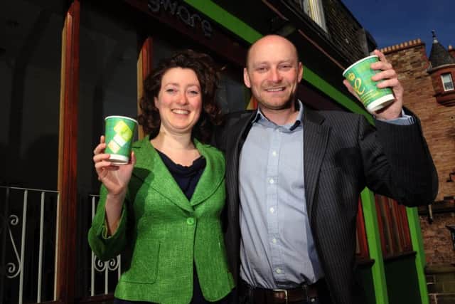 Joe and Lucy Frankel of Vegware, who picked up the SME of the year award. Picture: Ian Rutherford