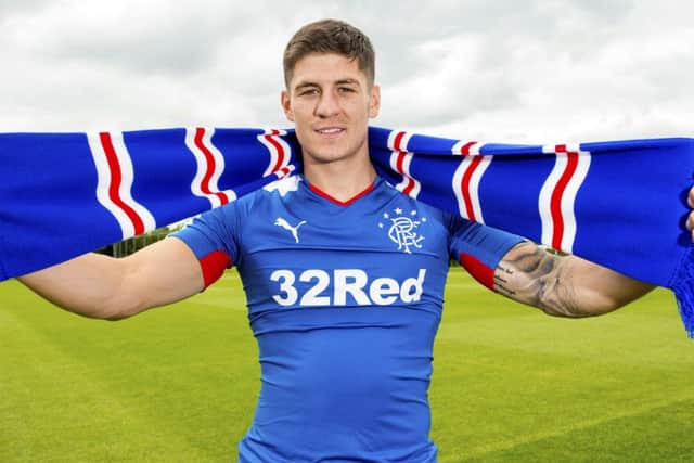 Rangers unveil new signing Rob Kiernan at Murray Park. Picture: SNS