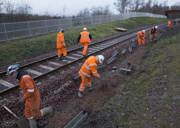 Residents living near the Stirling-Alloa-Kincardine line have raised concerns over noise levels generated by passing freight trains. Picture: Robert Perry