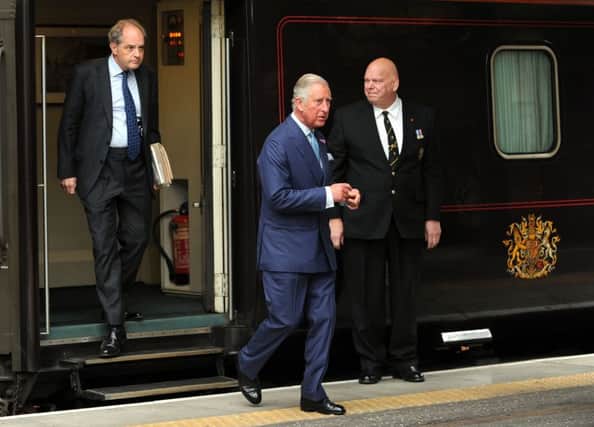 Prince Charles arrives in Edinburgh this week by Royal Train. Picture: TSPL