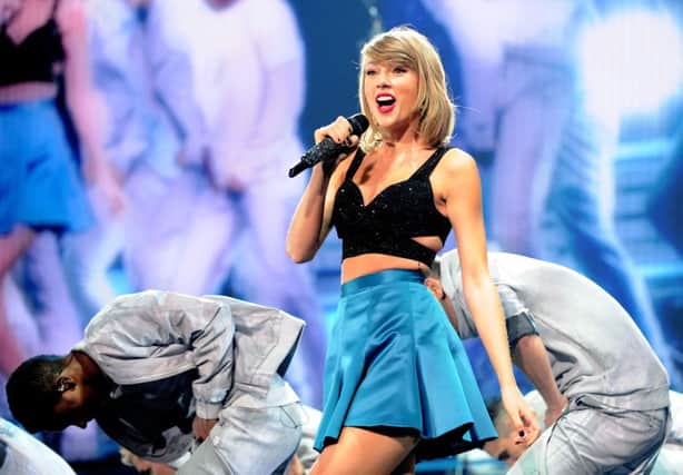 Taylor Swift performs in Glasgow. Picture: Lisa Ferguson