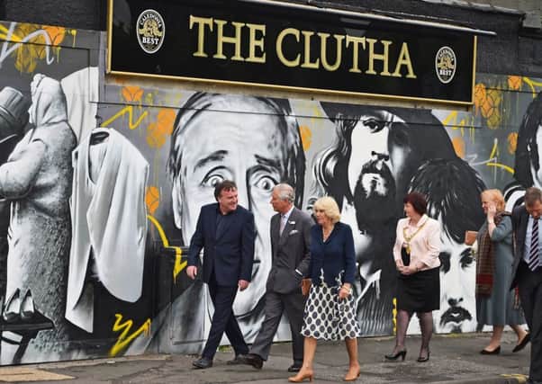 Prince Charles, Prince of Wales and Camilla, Duchess of Cornwall visit The Clutha bar. Picture: Getty Images