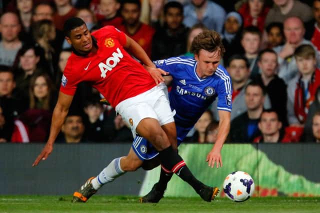 Saidy Janko (L) in action for Manchester United. Picture: Getty