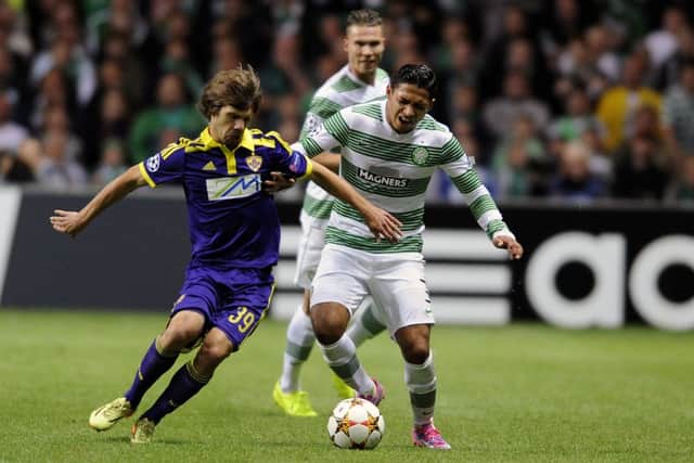 Celtic v NK Maribor in last season's Champions League qualifiers. Picture: John Devlin