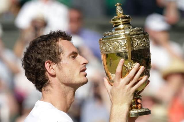 Andy Murray has had his ups  winning the singles in 2013  and downs at Wimbledon. Picture: Getty
