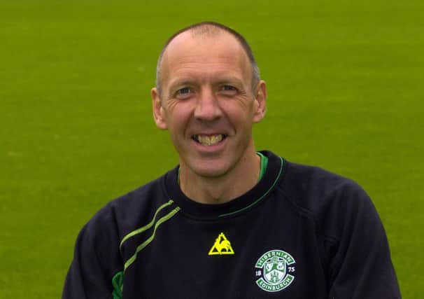 Marshall during his time at Hibs.