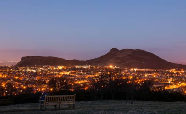 A view of the 
Edinburgh skyline from Blackford Hill showing Arthur Seat. Picture: Ian Georgeson