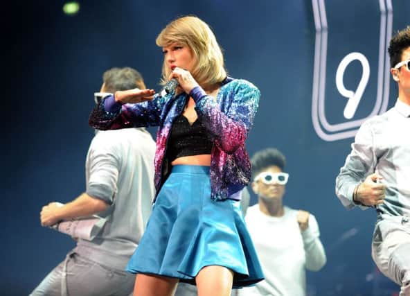 Taylor Swift wows her audience at the Hydro in Glasgow. Picture: Lisa Ferguson