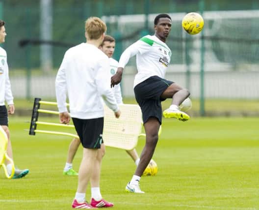 Dedryck Boyata, right, trains with his new team-mates earlier this week. Picture: SNS