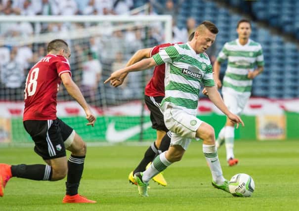 McGregor in action for Celtic against Legia Warsaw. Picture: Ian Georgeson