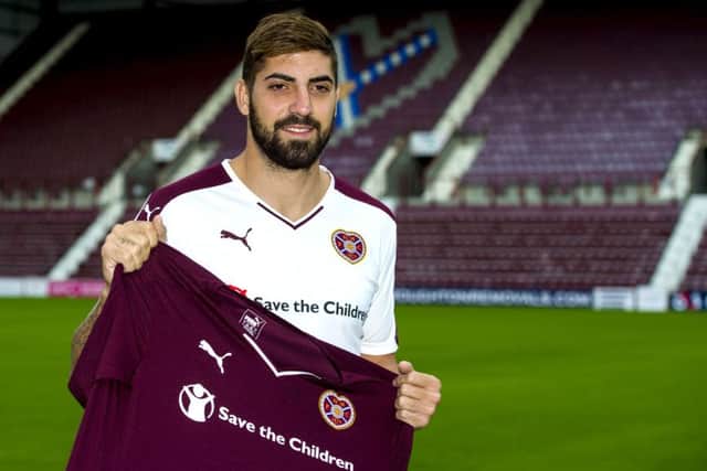 Juanma grilled Miguel Pallardo and Suso Santana before joining Hearts. Picture: SNS