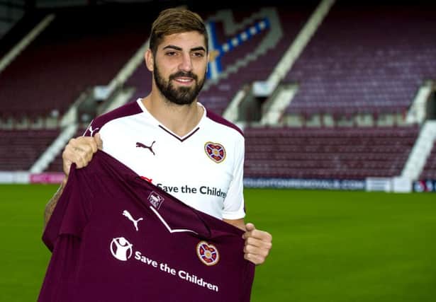 Juanma grilled Miguel Pallardo and Suso Santana before joining Hearts. Picture: SNS