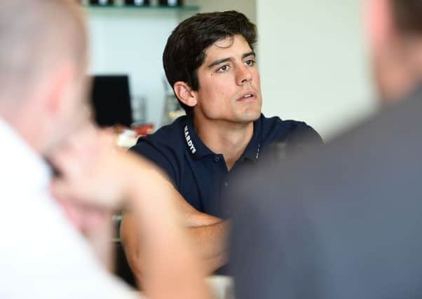 England Captain Alastair Cook speaks to the media at Lord's yesterday. Picture: Getty