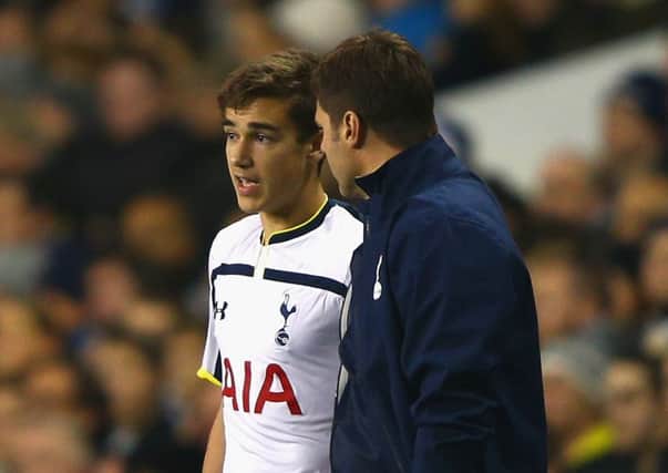 Harry Winks just prior to making his Spurs debut against FK Partizan in the Europa League. Picture: Getty