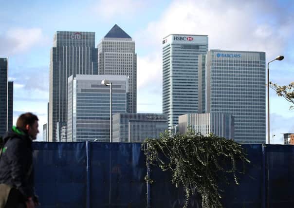 Banks at Canary Wharf, but the biggest players are now in China. Picture: Getty