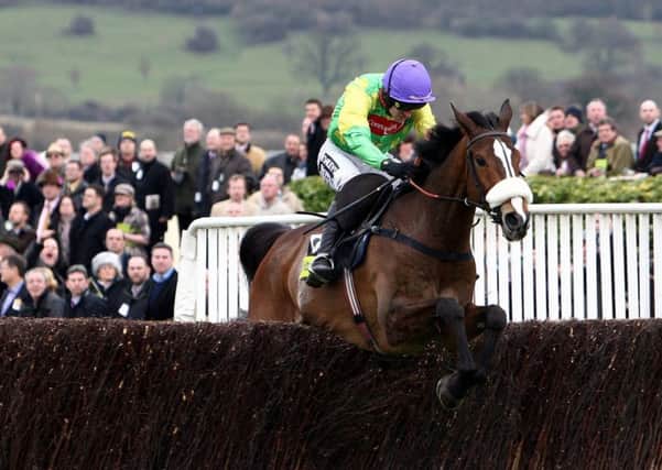 Ruby Walsh rides Kauto Star to victory in the 2015 Gold Cup steeplechase at Cheltenham. Picture: PA