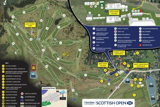 Scottish Open site plan. Picture: Contributed