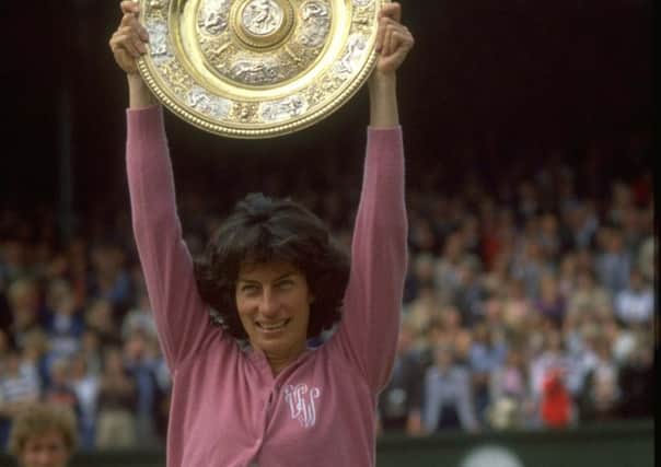 Britain's Virginia Wade won the women's singles at Wimbledon, beating Holland's Betty Stove. Picture: Getty