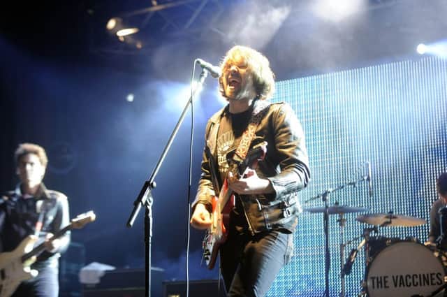 The Vaccines performing at Edinburgh's Hogmanay celebrations in 2012. Picture: Greg Macvean