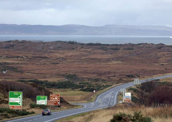 A section of the A830. A family has paid tribute to a teenager who died in a car crash on the stretch of road near Arisaig. Picture: TSPL