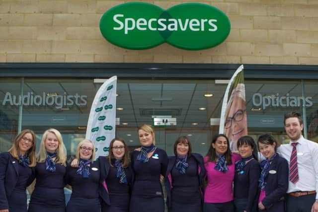 The Specsavers team at their new Glasgow Fort operation. Picture: Contributed