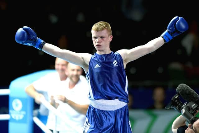 Charlie Flynn winning gold in Glasgow. Picture: Lisa Ferguson