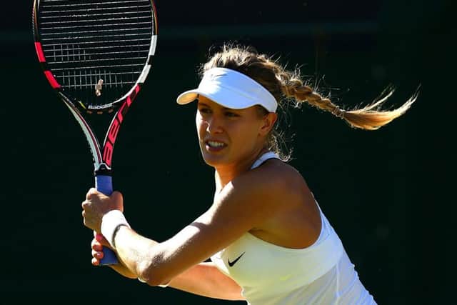 Eugenie Bouchard made a surprising first-round exit. Picture: Getty