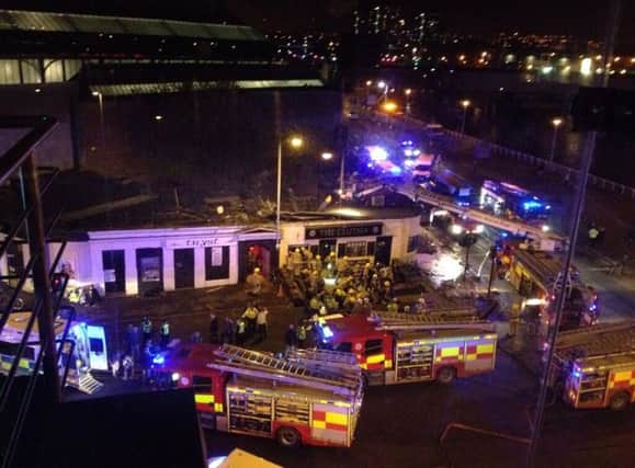 In November 2013, a helicopter crashed through the roof of the Clutha Bar in Glasgow. Picture: PA