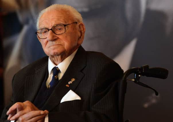 Sir Nicholas Winton has died at the age of 106, his family said on July 1, 2015. Picture: AFP/Getty
