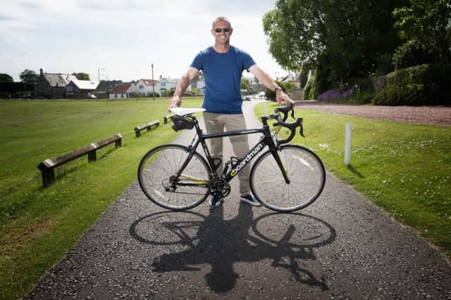 Sky pundit Andrew Coltart will be able to cycle to work next week. Picture: Jane Barlow