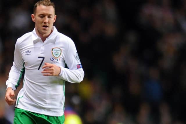 Aiden McGeady in action for Ireland against Scotland. Picture: Lisa Ferguson