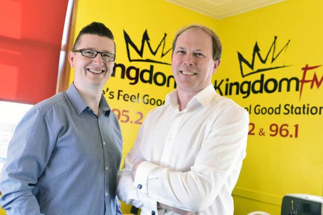 Kingdom Radio's Darren Stenhouse, left, and Blair Crofts. Picture: Contributed