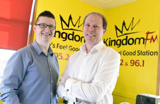 Kingdom Radio's Darren Stenhouse, left, and Blair Crofts. Picture: Contributed