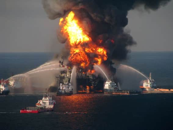 The Deepwater Horizon explosion. Picture: Getty