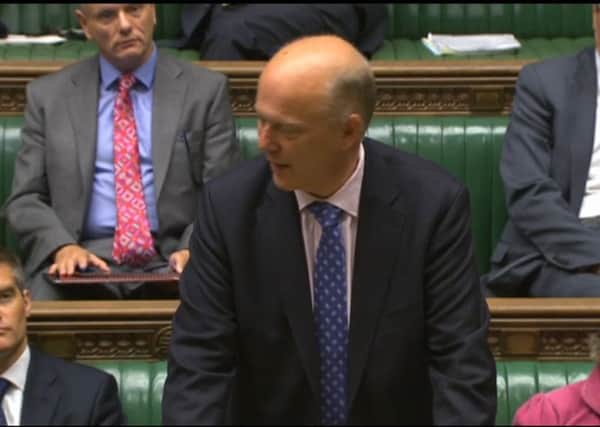 Chris Grayling introduced the Evel plans to the Commons. Picture: Contributed