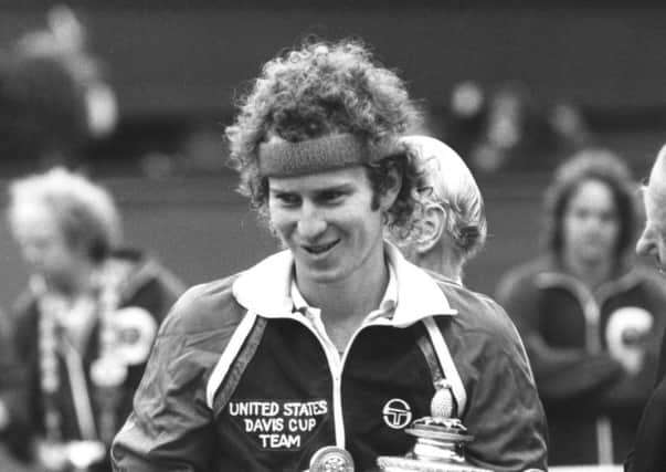 On this day in 1981 John McEnroe defeated Bjorn Borg 4-6, 7-6, 7-6, 6-4 to win the Wimbledon mens singles final. Picture: Getty