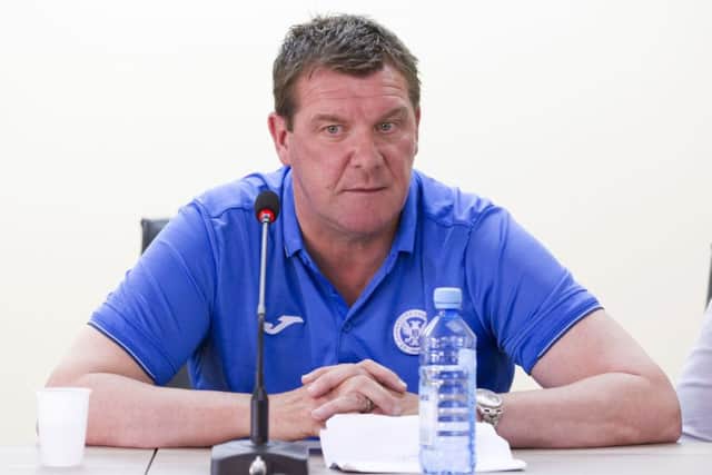 St Johnstone manager Tommy Wright. Picture: SNS