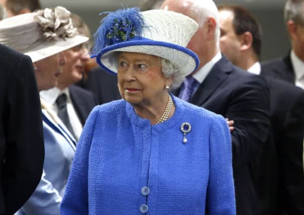 Queen Elizabeth II during a tour of Strathclyde University's Technology and Innovation Centre. Picture: PA