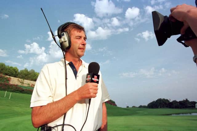 Ken Brown in his famous oncourse commentators role. Picture: Ian Rutherford