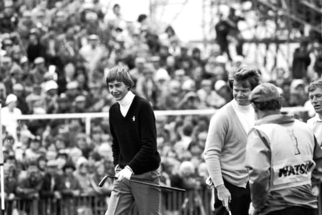 Challenging Tom Watson at the Open at Muirfield in 1980. Picture: Ian Brand